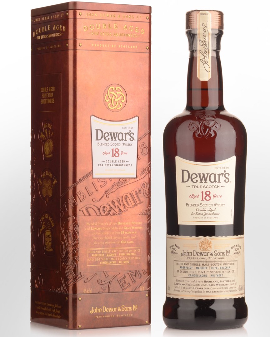 Dewar's 18 Year Old Blended Scotch Whisky (750ml), 嘢食 & 嘢飲, 酒精飲料