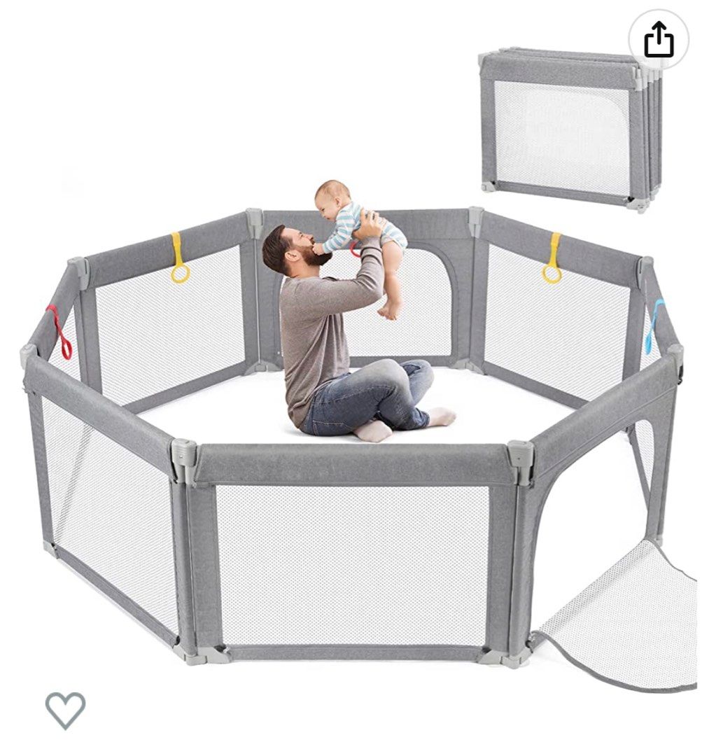 Dripex Foldable Baby Playpen, Babies & Kids, Infant Playtime on Carousell