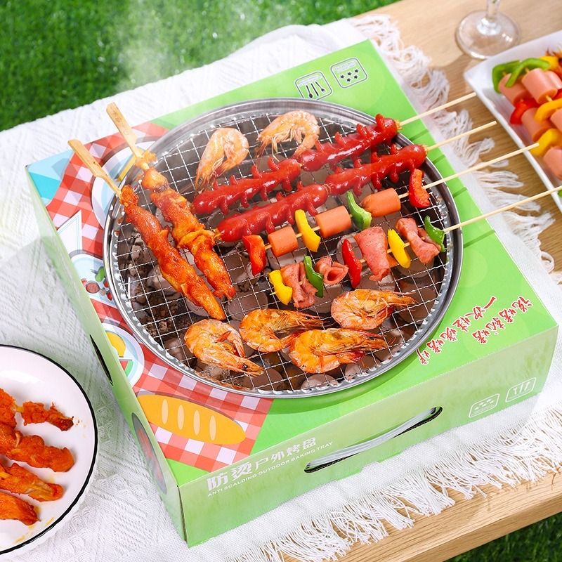 Disposable bbq tray top