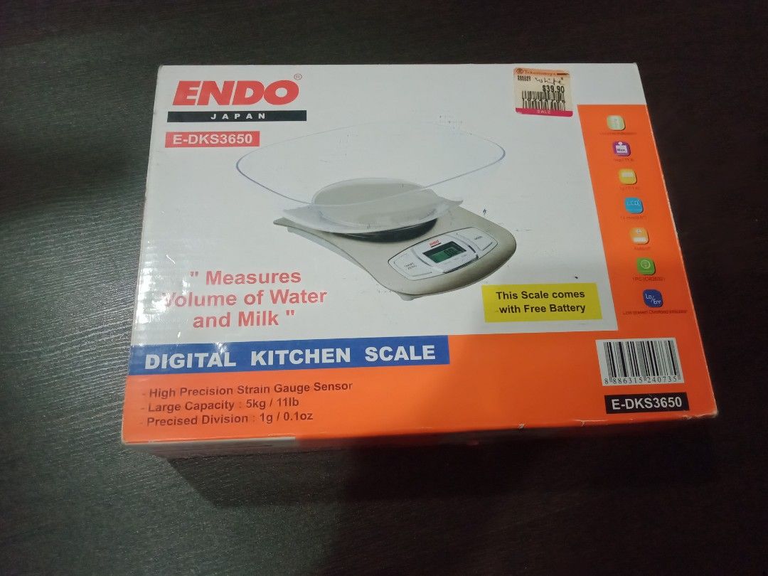 Endo Digital Kitchen Scale, Everything Else on Carousell