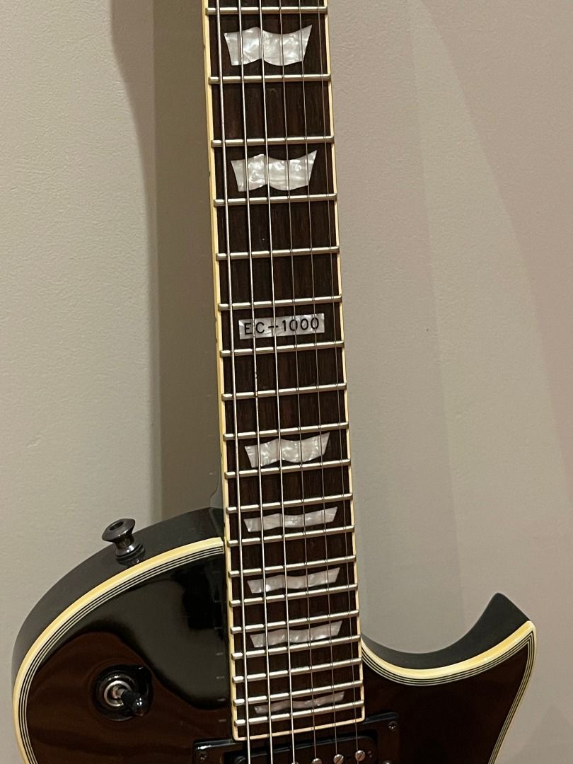 ESP LTD Eclipse Deluxe [EC1000] Black, Hobbies & Toys, Music