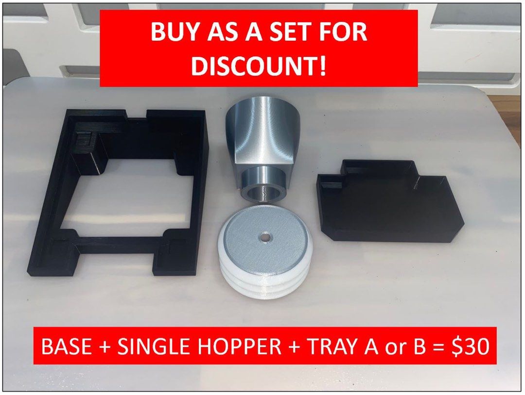 Eureka Specialita Grinder Tilted Base, Bellow + Trays. (Coffee Grinder