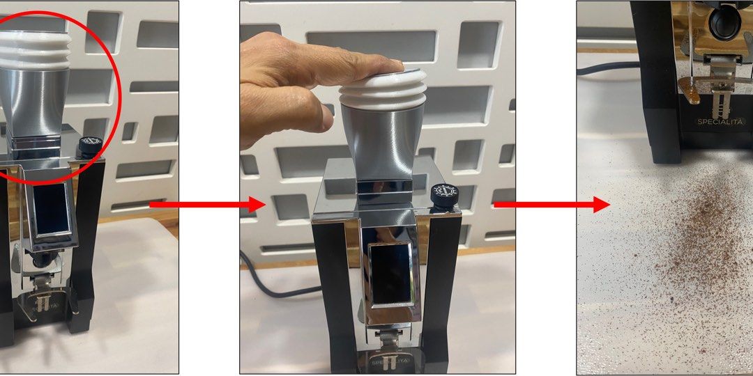 Eureka Specialita Grinder Tilted Base, Bellow + Trays. (Coffee Grinder