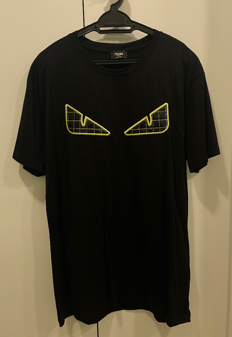 Fendi Eyes T shirt Black DesignerTshirt Fendieyes Luxurytshirt
