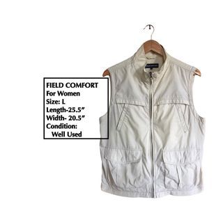 Field Comfort Women Ivory Full zip Vest