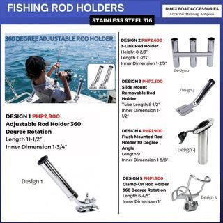 Fishing Rod Holders for Boats (Stainless Steel 316)