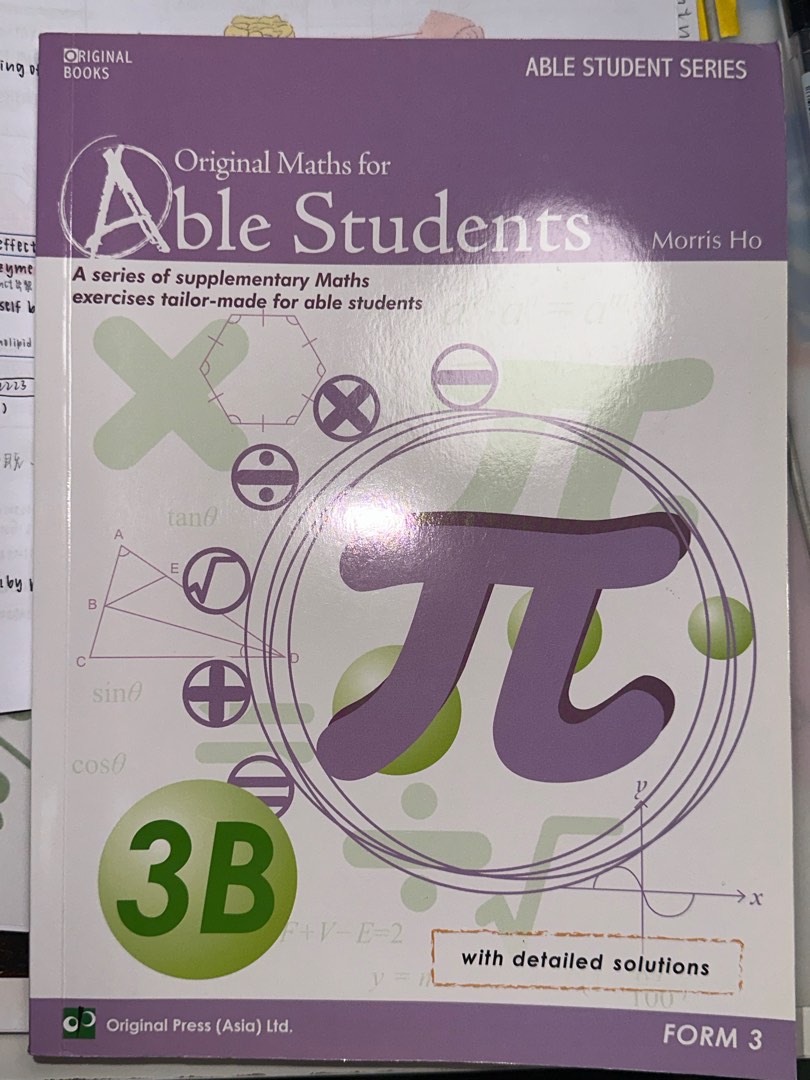 Form 3 maths exercise original maths for able students book 3b