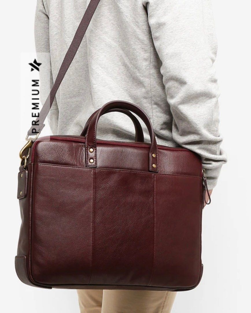 Fossil haskell double zip workbag cheap