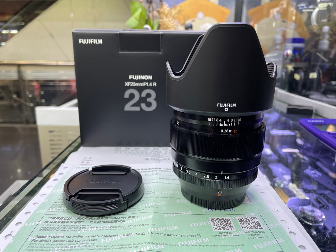 FUJIFILM XF 23mm F1.4 R 行貨保用全新一樣齊盒, 攝影器材, 鏡頭及裝備 