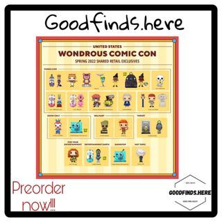 Funko 2023 Wondrous Convention Shared Exclusive Preorder