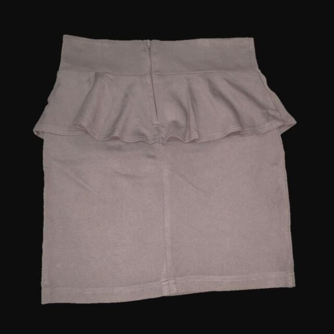 Grey peplum skirt best sale