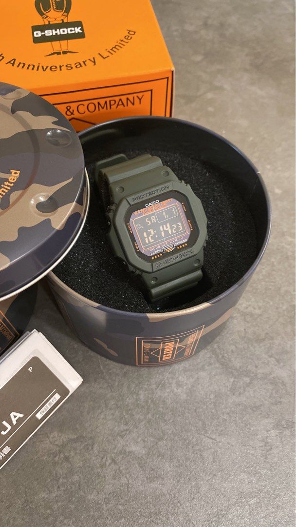 G-Shock 5600E x Yoshida (Porter) 80 週年聯乘限量版, 名牌, 手錶