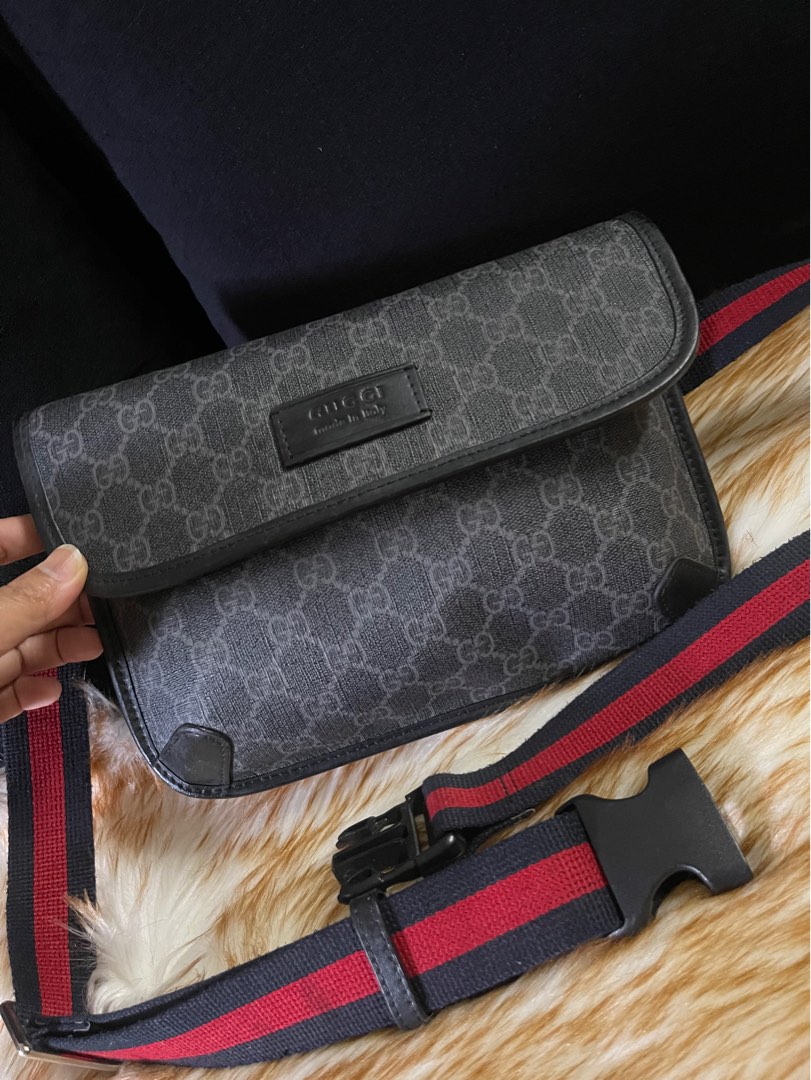 Black gg belt bag deals