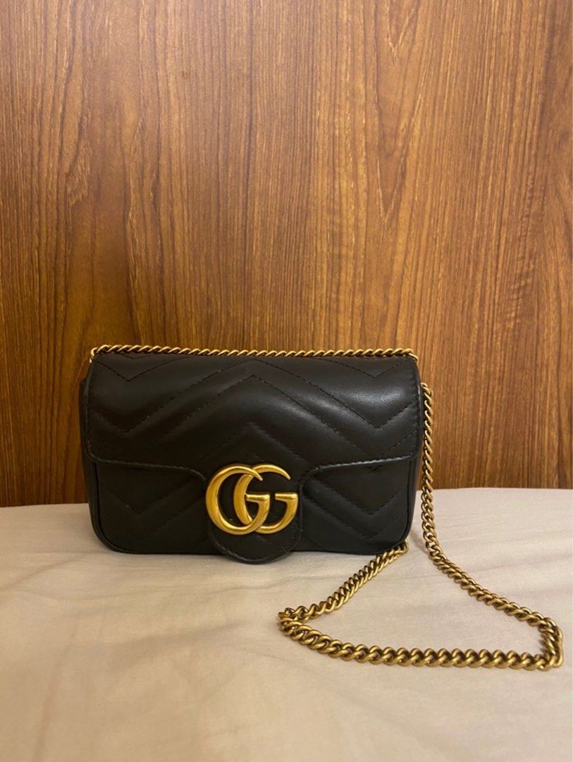 Gucci super mini marmont, Luxury, Bags & Wallets on Carousell