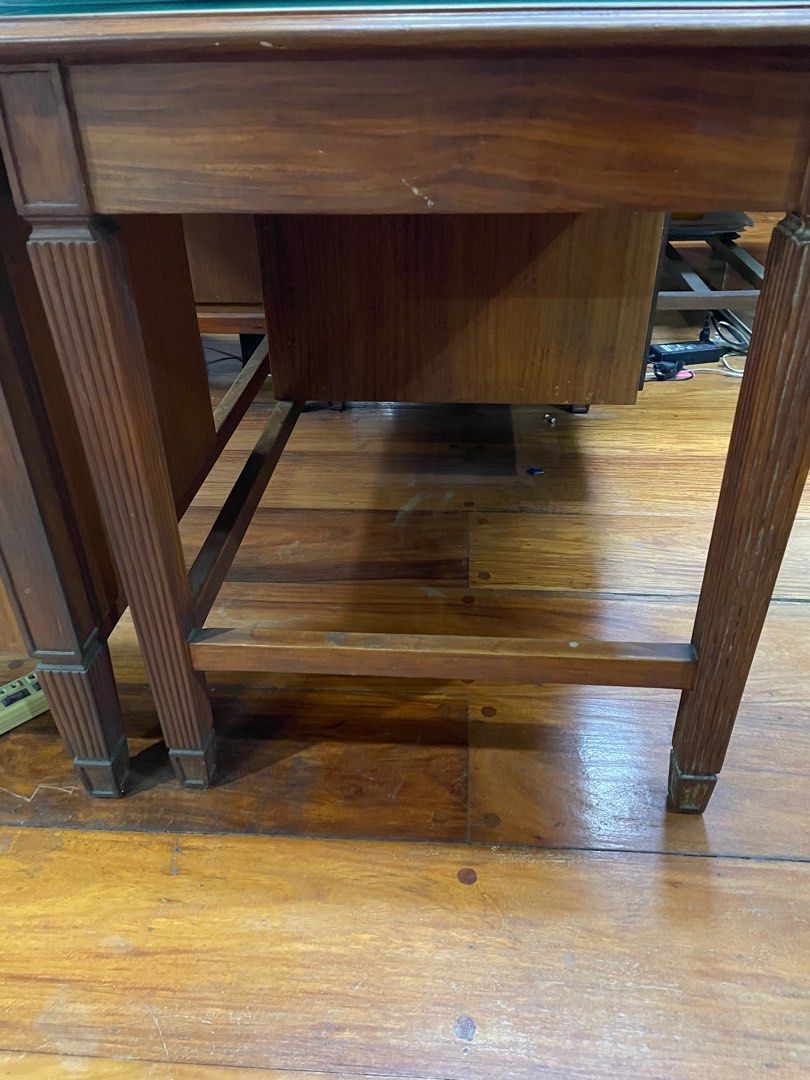 HARDWOOD STUDY DESK WITH 4 DRAWERS, Furniture & Home Living, Furniture