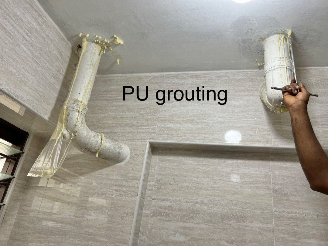HDB bathroomtoilet leak / Waterproofing / PU grouting, Home Services