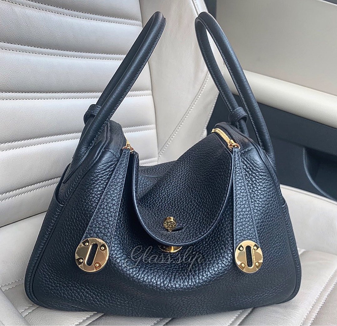 Hermes Lindy 26 Bleu Nuit PHW, Luxury, Bags & Wallets on Carousell