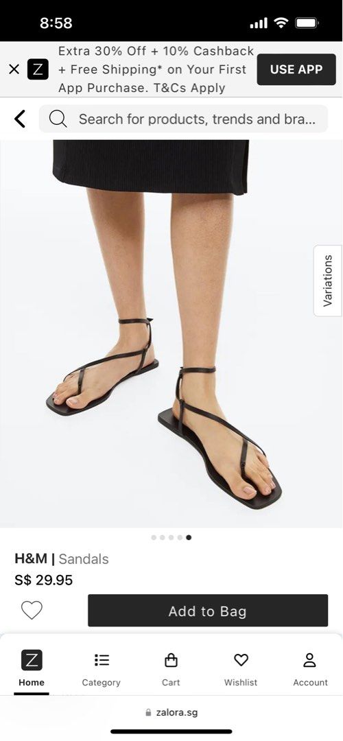 H&M Slip On Sandals for Women | Mercari