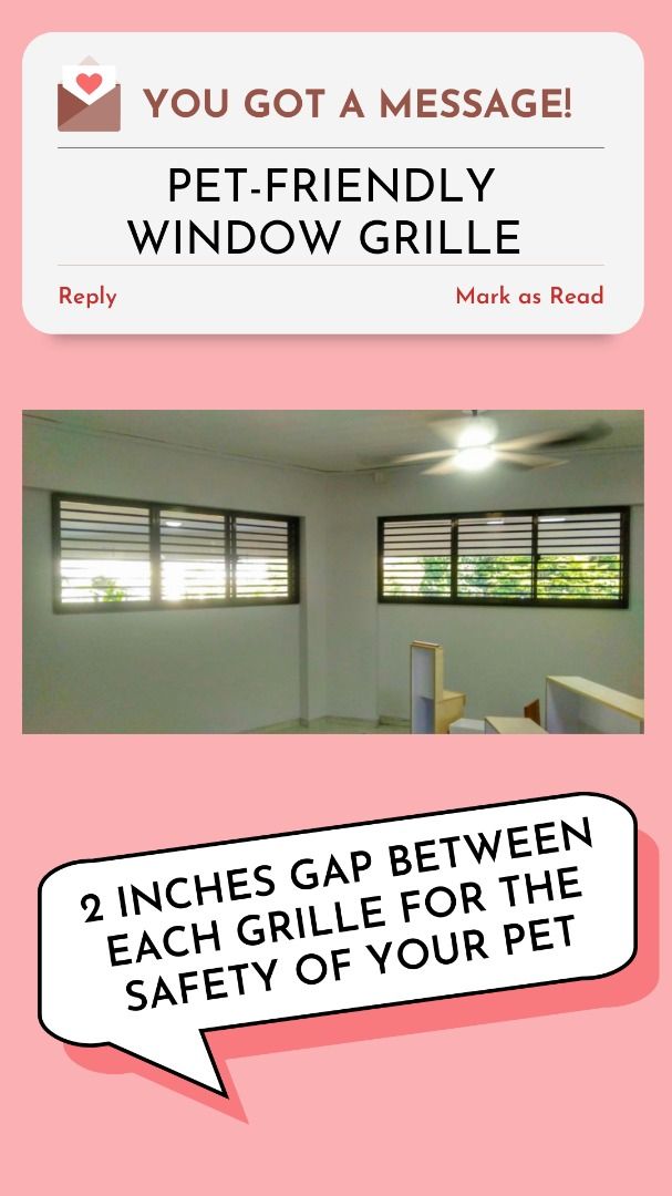 Home Window Grille/Window Grilles /Pet Friendly Grilles/Sliding Window/Direct factory pricing /HDB window Grilles/Aluminium sliding/casement windows for HDB resale and BTO service yard window62863115482497113