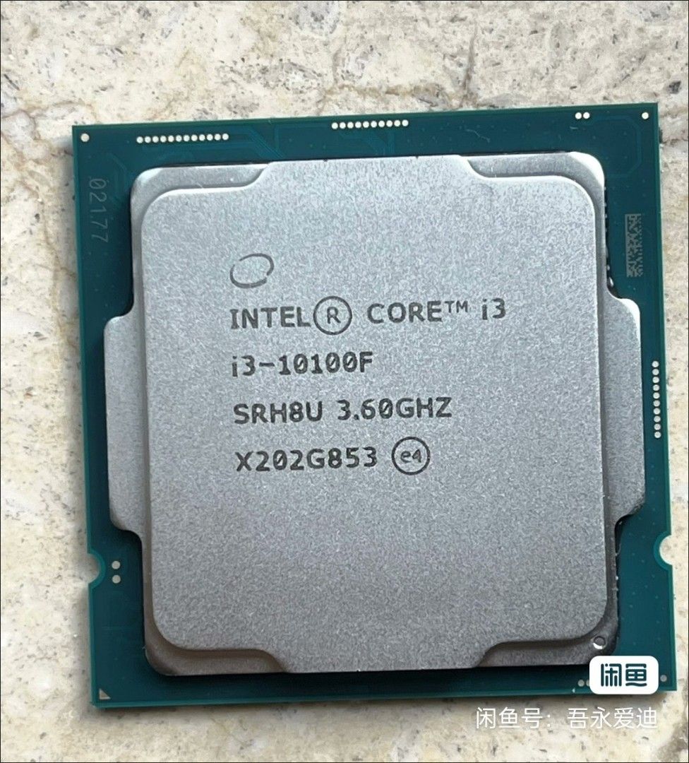 Intel Core i3 Gen 10 I3-10100F 3.60 GHz Comet Lake SRH8U FCLGA1200 CPU NEW