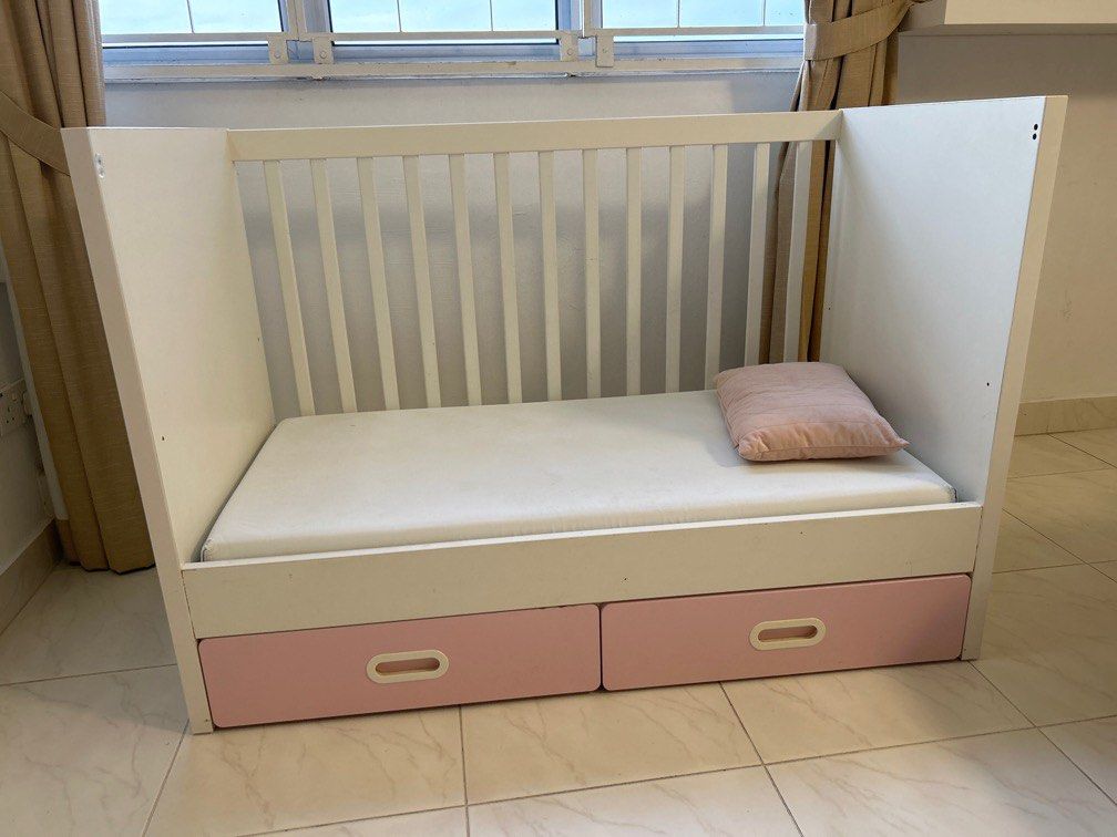 Crib with drawers store ikea