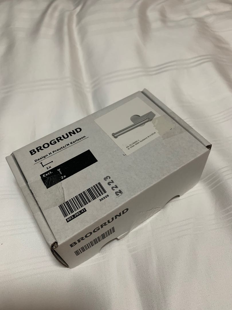 IKEA Brogrund Toilet roll holder, Furniture & Home Living, Bathroom