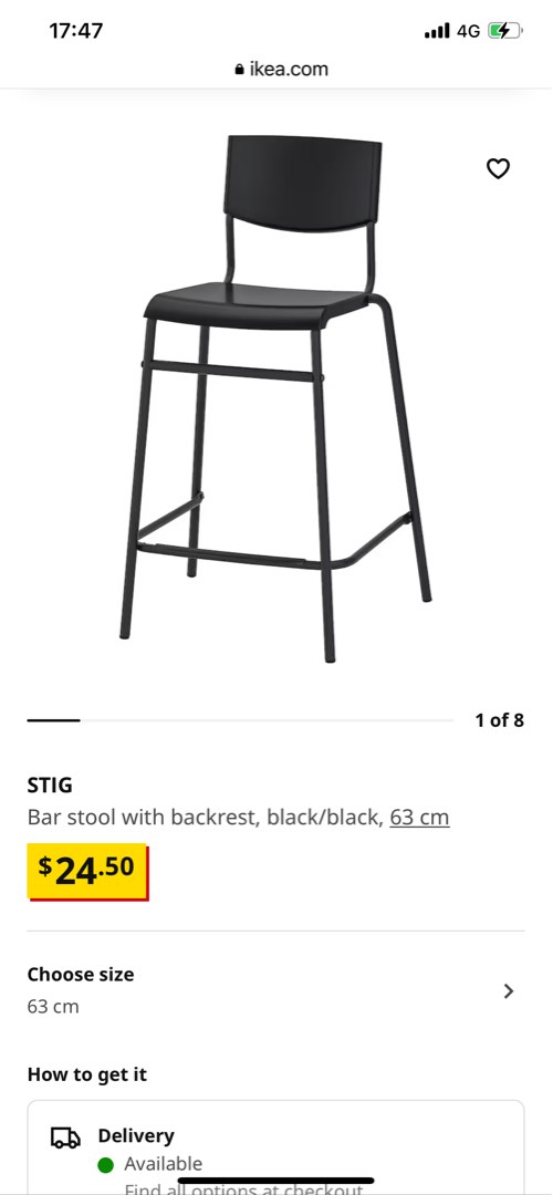 Ikea high chair, Furniture & Home Living, Furniture, Chairs on Carousell