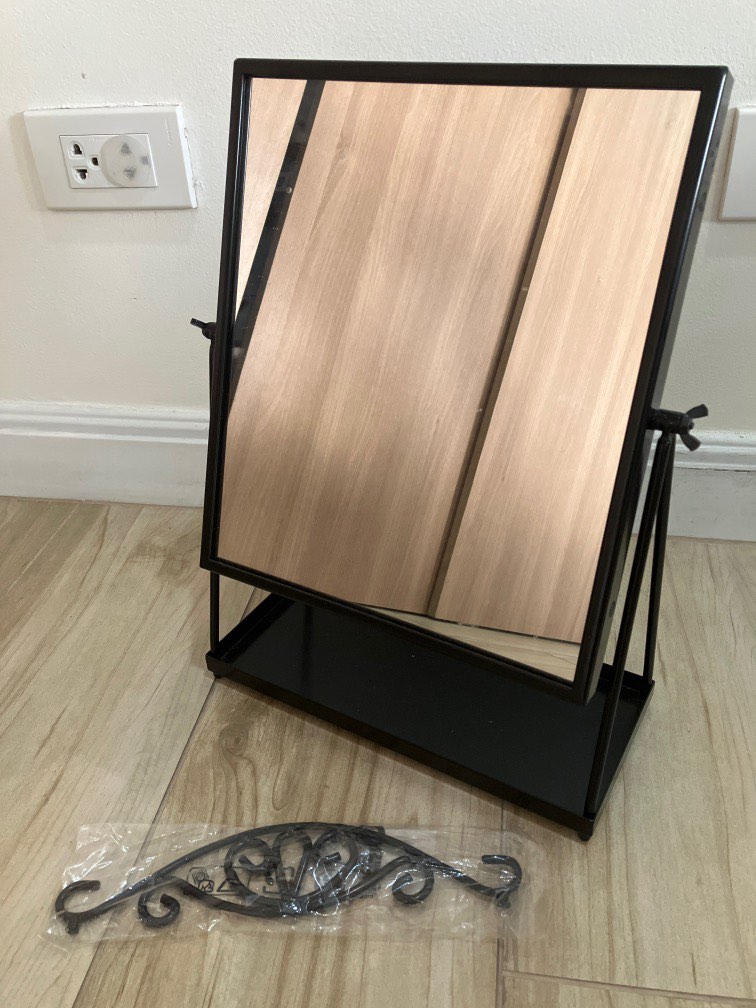 IKEA KARMSUND Table Mirror, Black, Furniture & Home Living, Home Decor