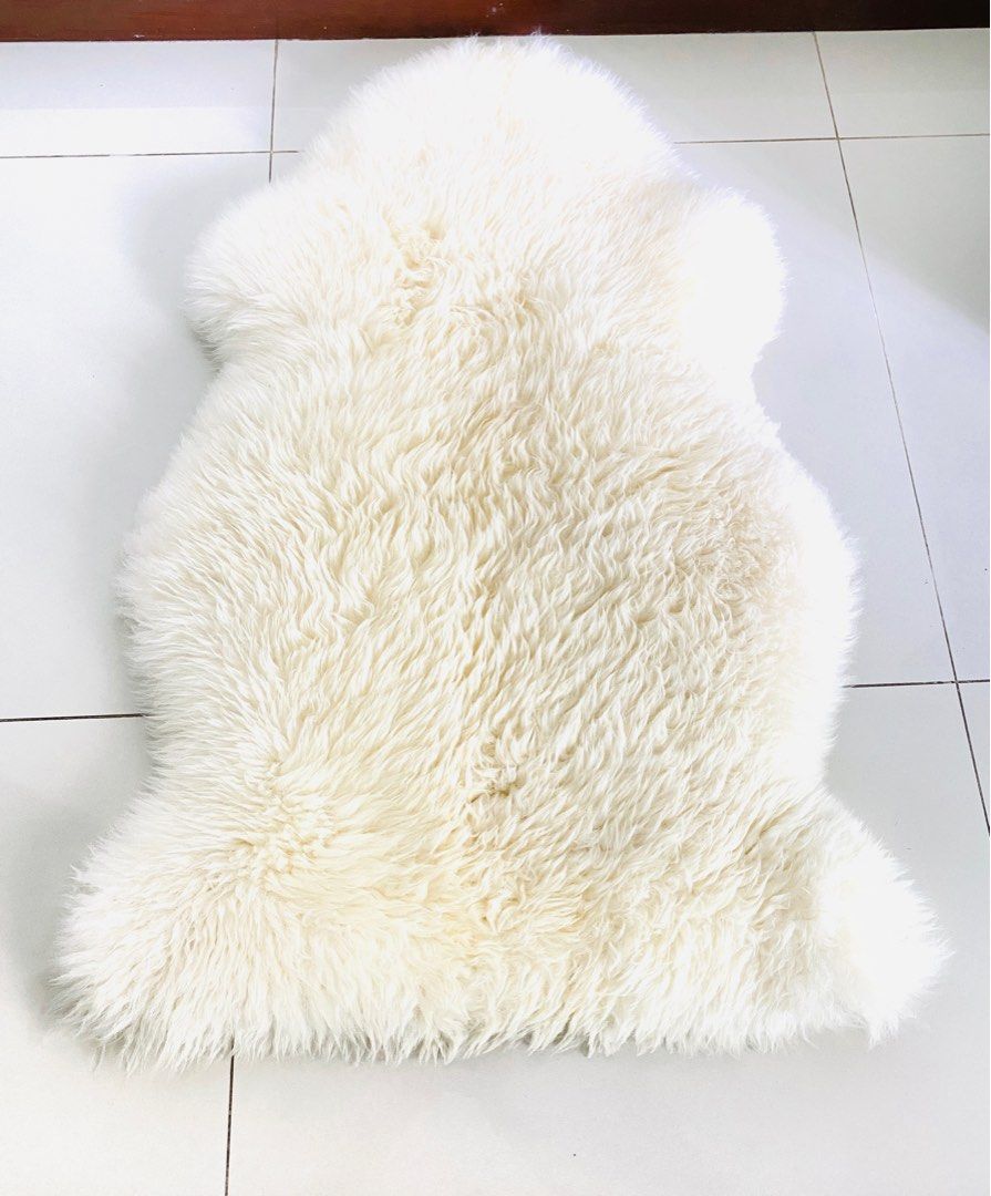 IKEA LUDDE Sheepskin Original Authentic USED, Furniture & Home Living
