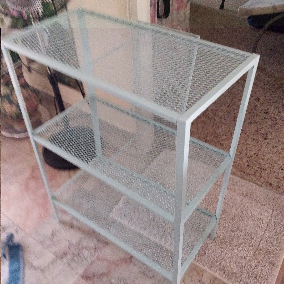 Ikea Turquoise color metal rack, Furniture & Home Living, Furniture ...