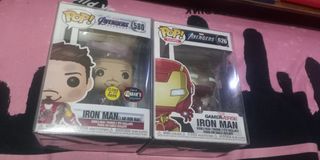 Iron man Funko Pop set with boss  Protector