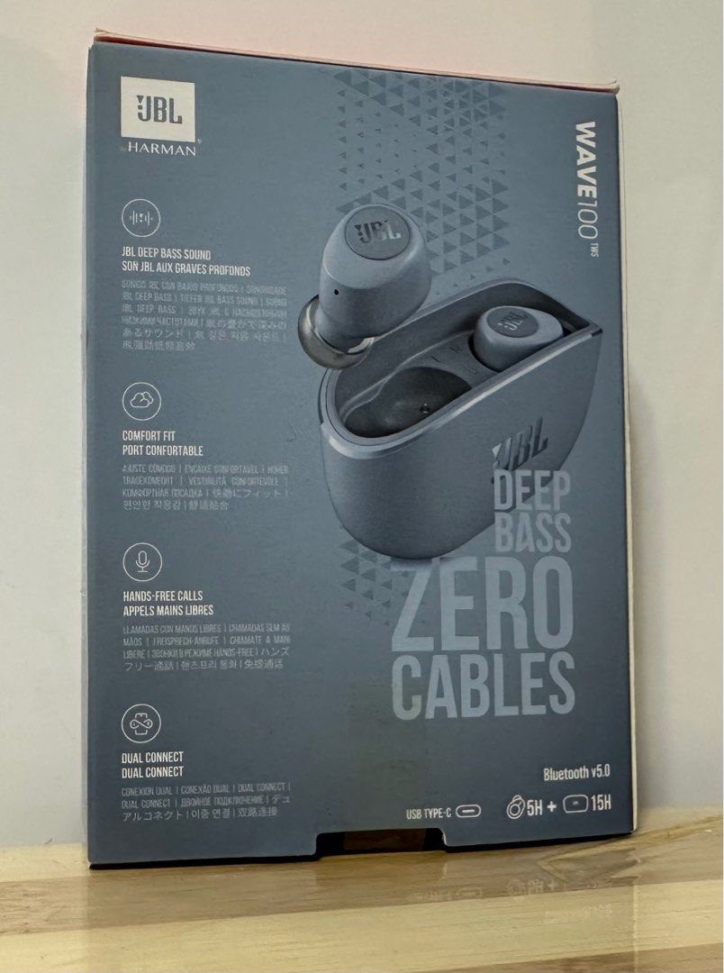 JBL true wireless earbuds WAVE100tws, Audio, Earphones on Carousell