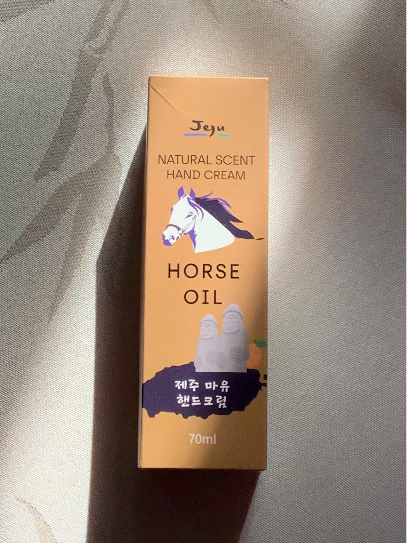 Jeju Natural Scent Hand Cream Horse Oil 70ml, Beauty & Personal Care