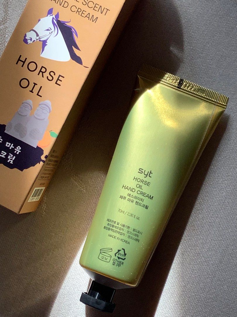 Jeju Natural Scent Hand Cream Horse Oil 70ml, Beauty & Personal Care