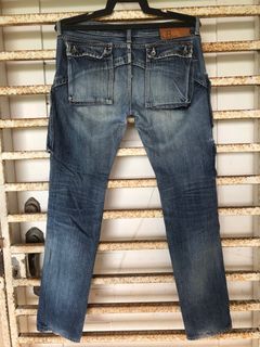 Johnbull Cargo Jeans Poket Tampal Slim Fit Waist 31 Authentic