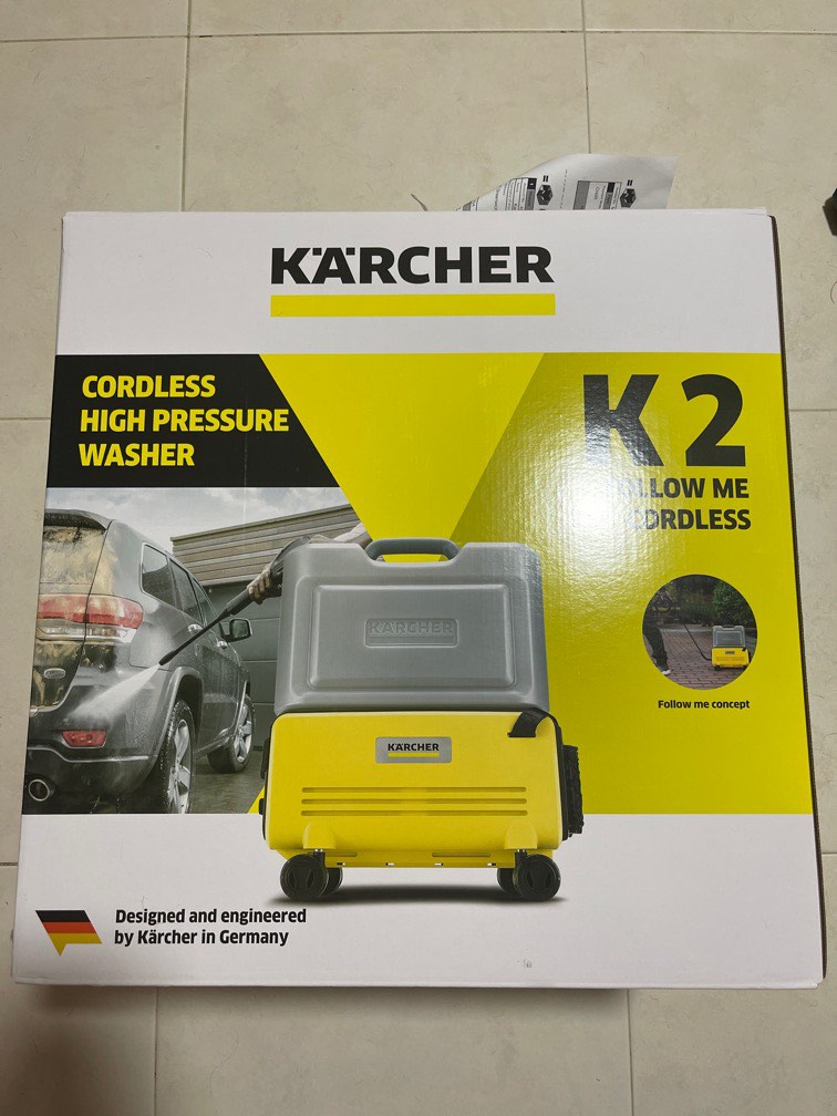 Karcher K2 Follow Me Cordless High Pressure Washer, TV & Home Appliances, Other Home