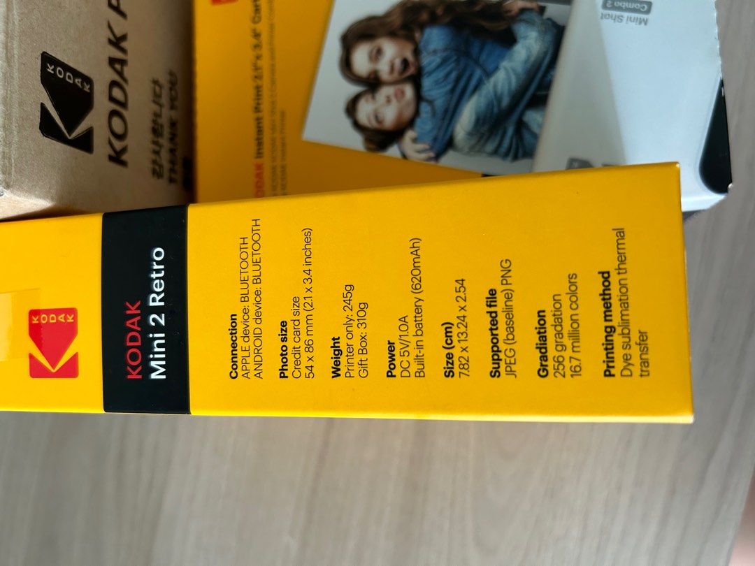 KODAK Mini 2 Retro Kodak Mini 2 Retro (Yellow) Portable Photo Printers