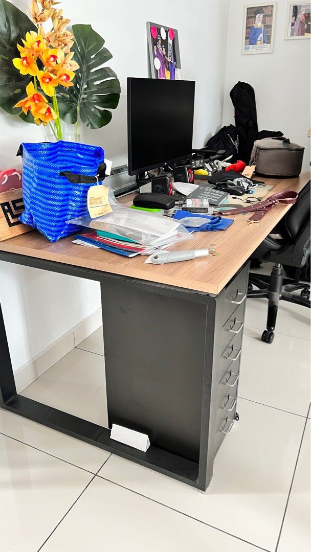 Large Working Table, Furniture & Home Living, Furniture, Tables & Sets ...
