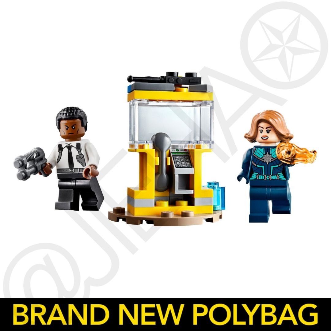 Lego captain marvel top and nick fury polybag
