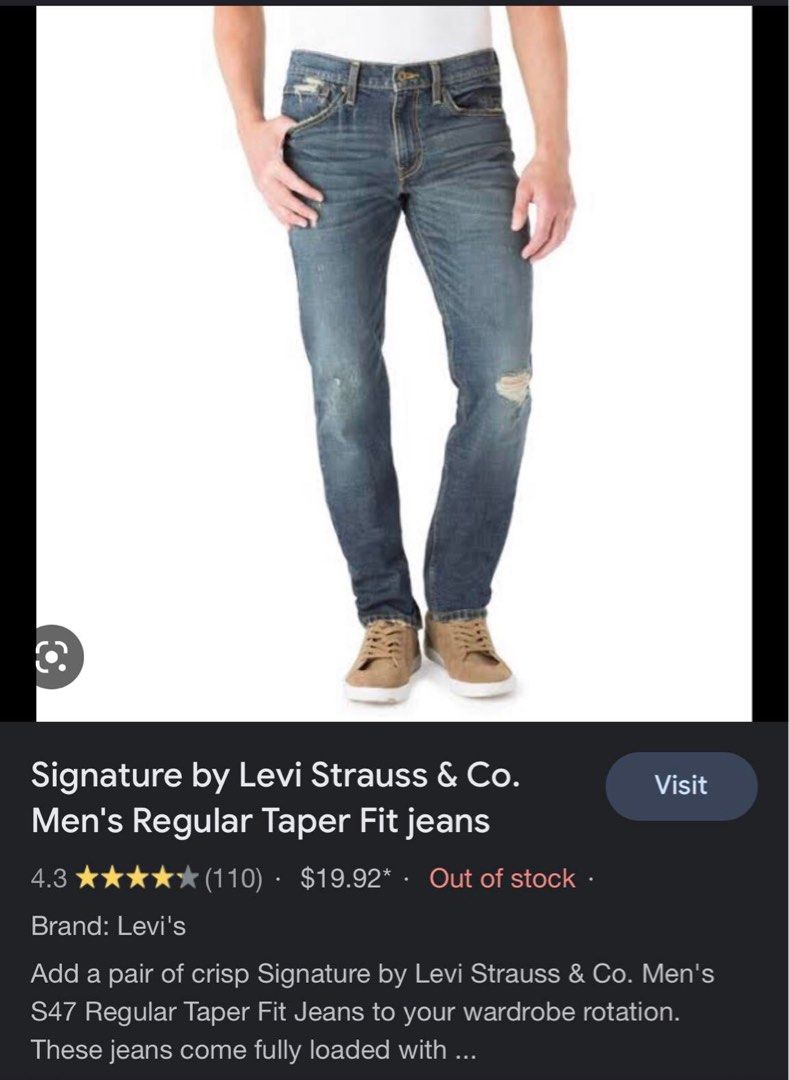 Levi signature s47 regular taper deals