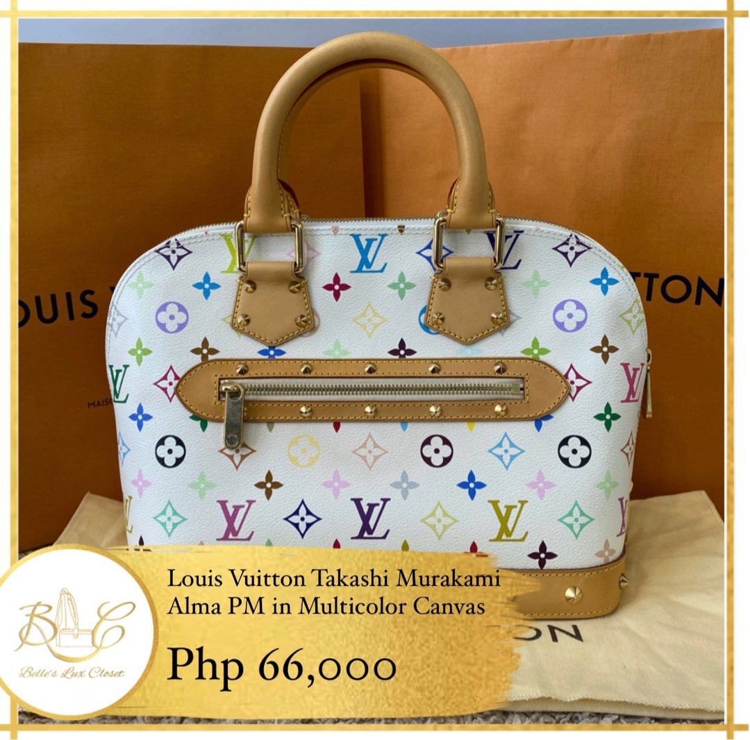 Louis Vuitton Alma Multicolor, Luxury, Bags & Wallets on Carousell