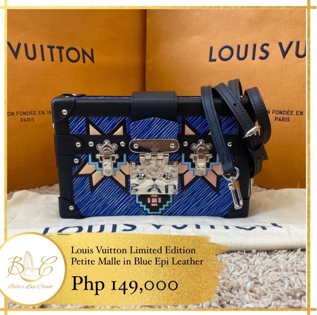 Louis Vuitton Petite Malle Trunk Black Epi, Luxury, Bags & Wallets on  Carousell