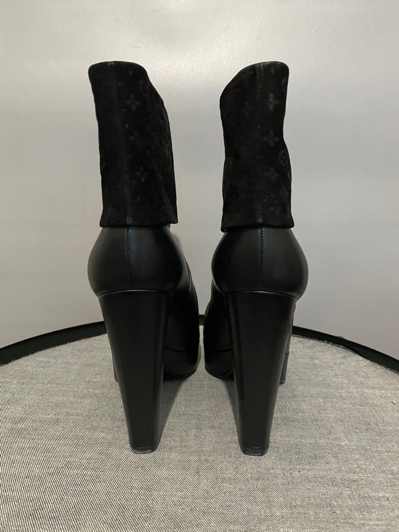 louis vuitton heeled boots