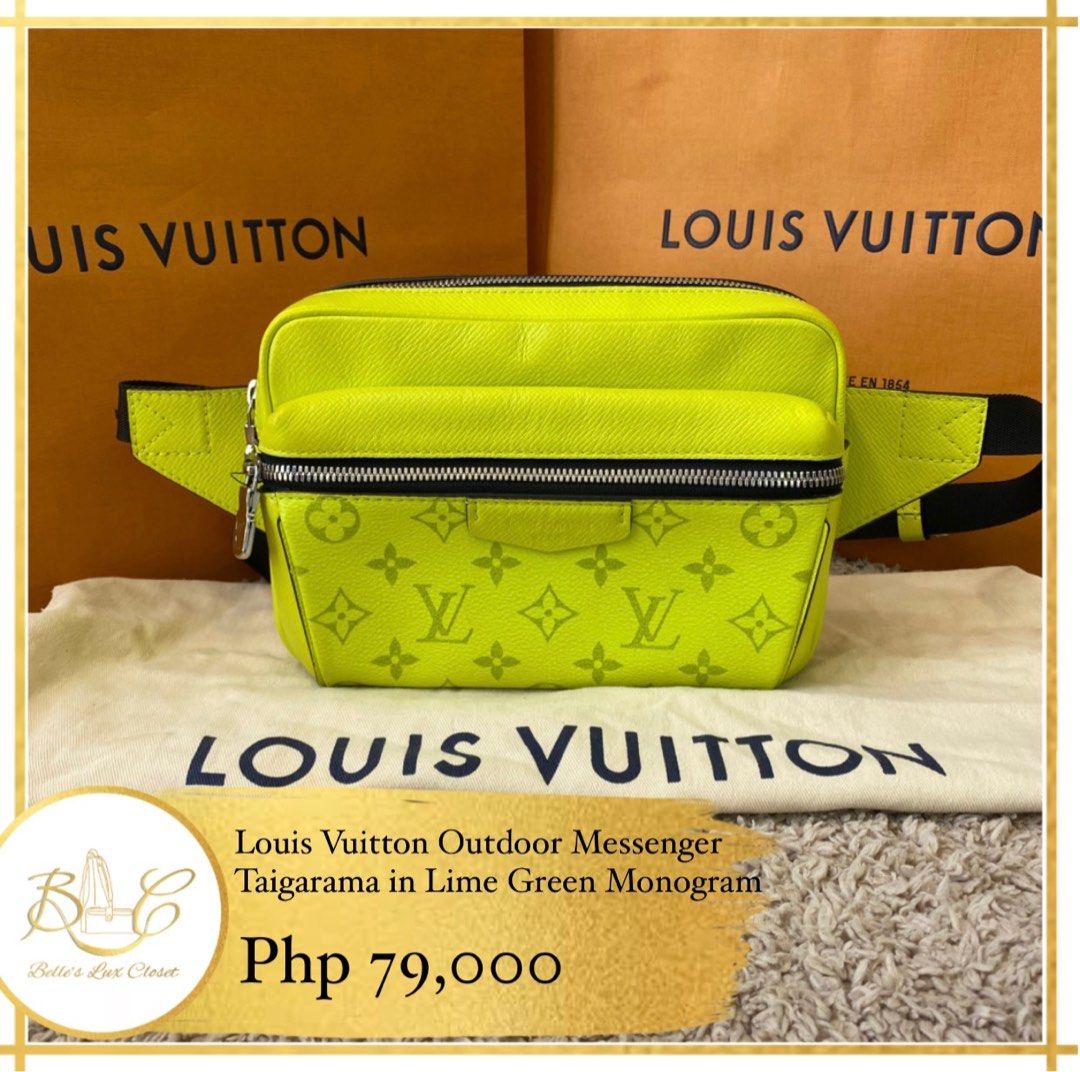 Louis Vuitton LV Men Outdoor Bumbag in Monogram Canvas-Lime - LULUX