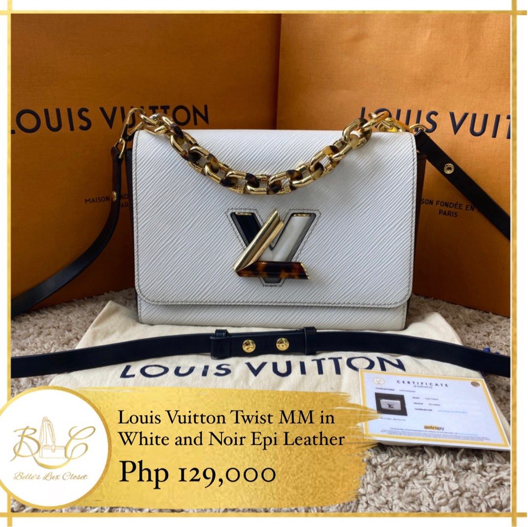 Buy PreOwned Louis Vuitton Twist MM in White Epi Leather