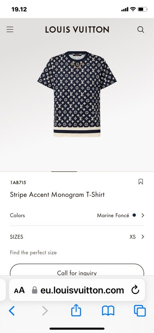 Louis Vuitton Stripe Accent Monogram T-Shirt