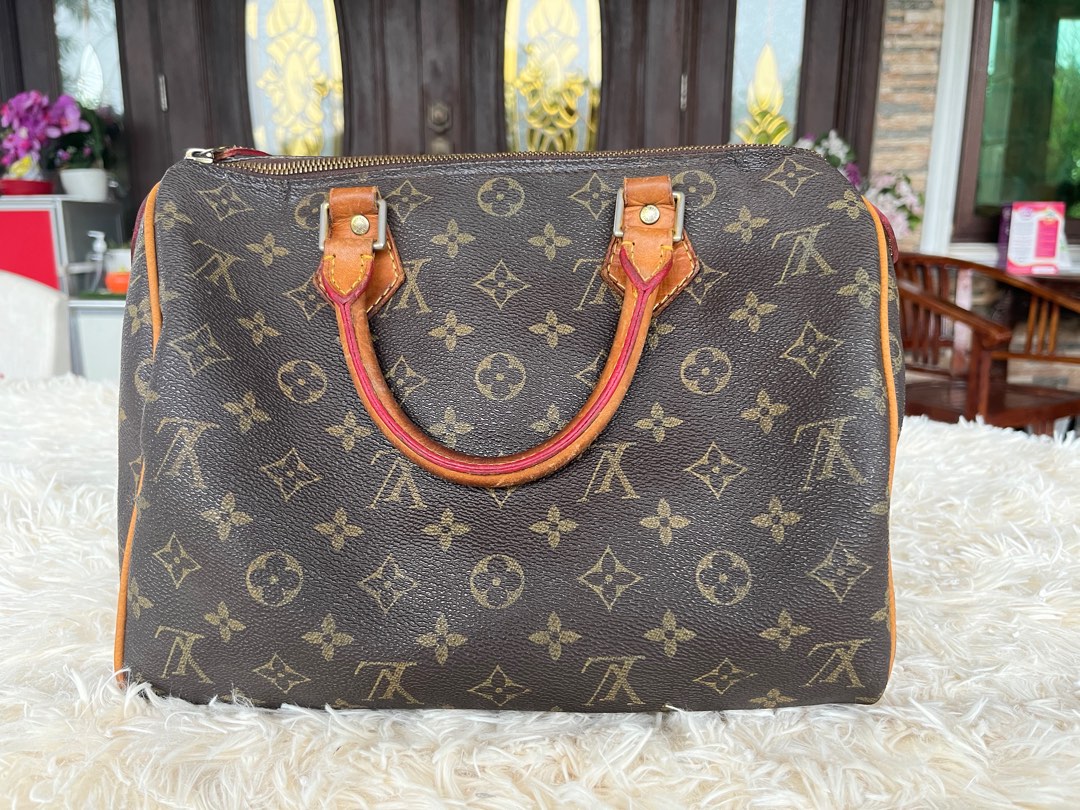 LOUIS VUITTON Speedy 30 Miroir Monogram Patent Leather Satchel Bag Met