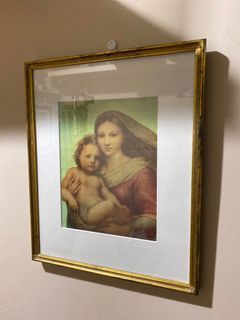 Madonna and baby Jesus framed print
