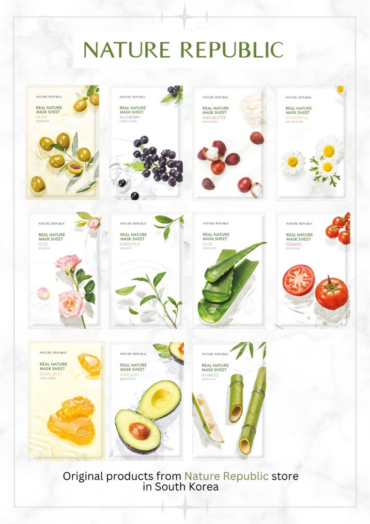 Mask Nature Republic Original from store in South Korea, Beauty