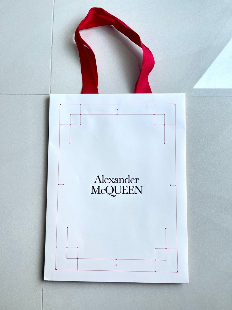 Alexander mcqueen paper bag store